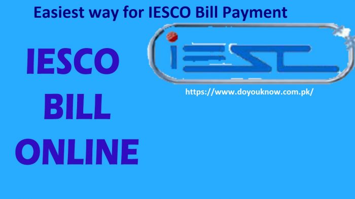 IESCO bill Payment